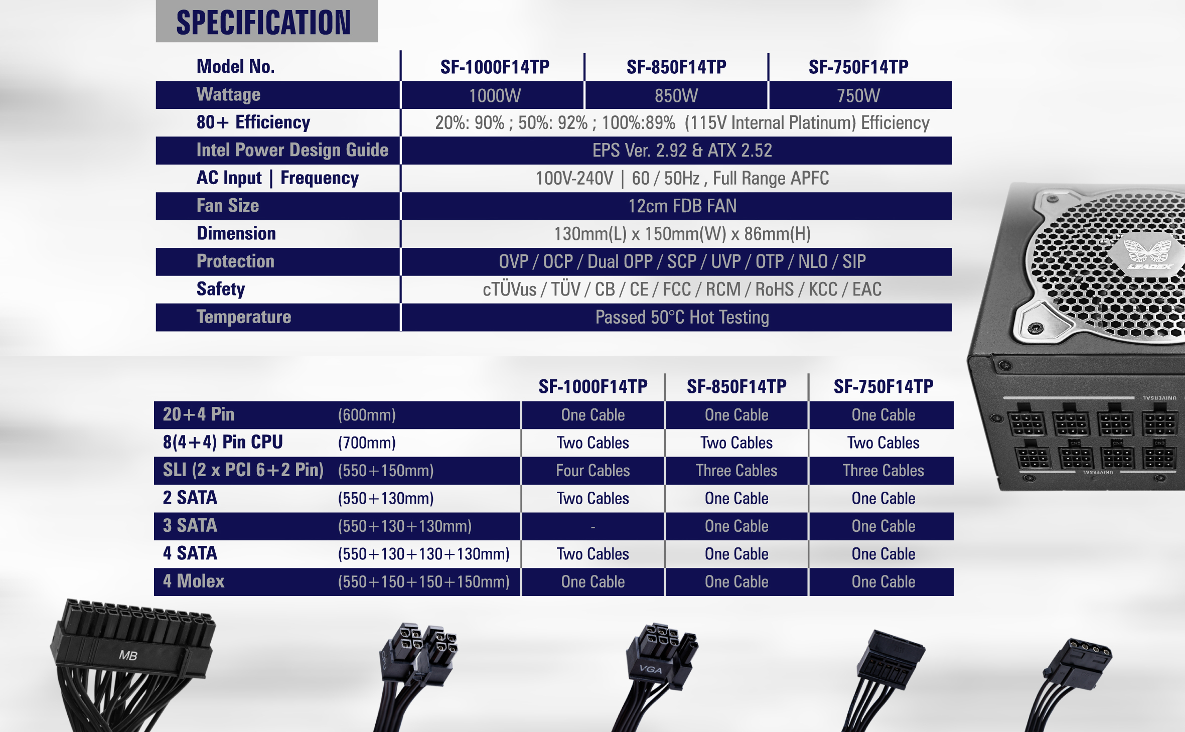 Super Flower Leadex V Platinum PRO 850W ATX 80 PLUS PLATINUM